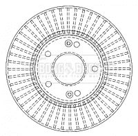 BORG & BECK Тормозной диск BBD4495